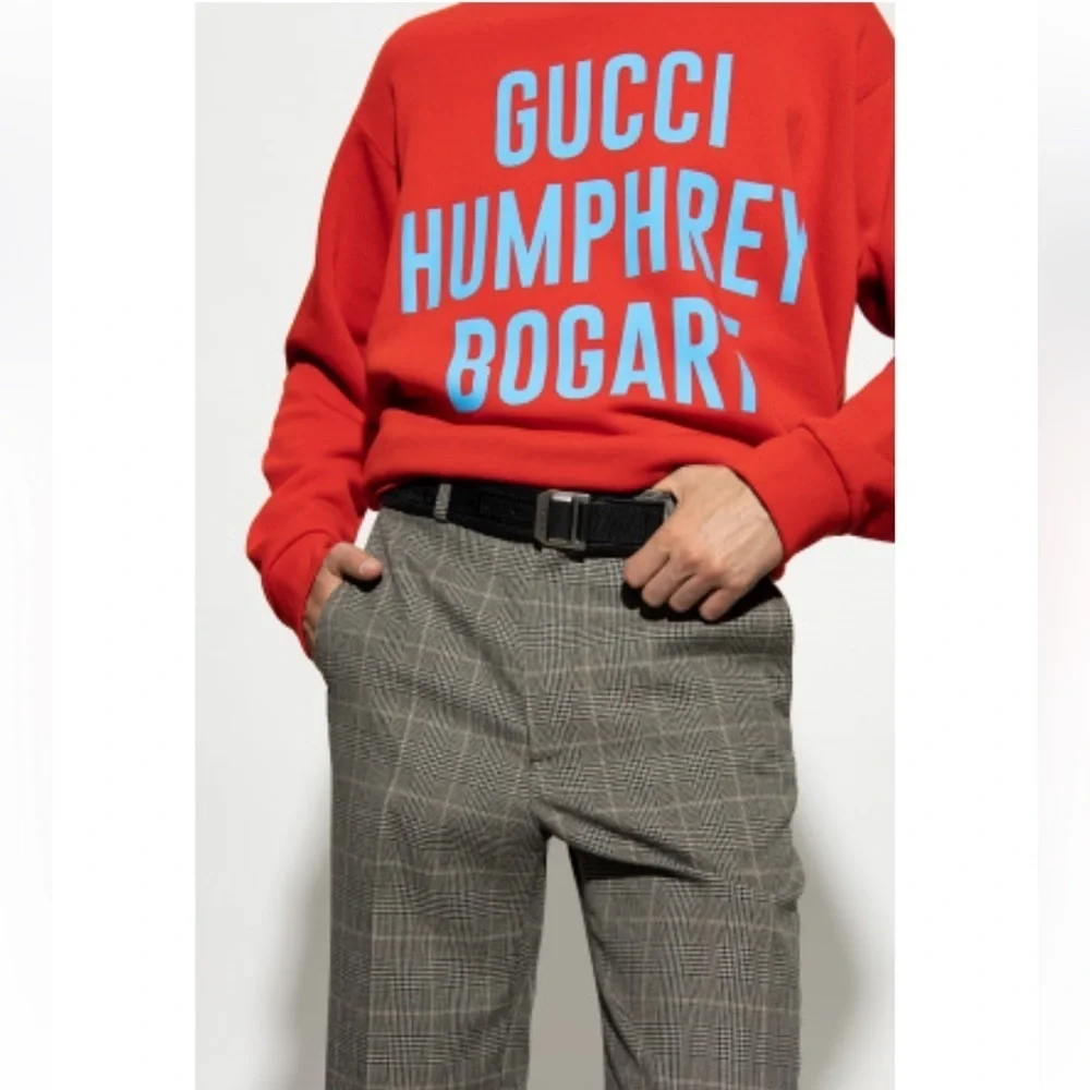 Gucci Men’s Off The Grid Collection Black Leather and Canvas Belt GG Monogram